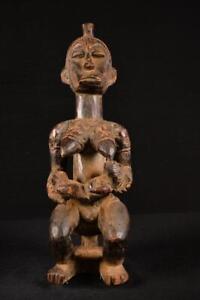22301 A Primitive African Bambara Female Statue Mali