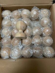 4 5 Wood Post Cap Round Finial Vintage Bed Antique Furniture Decor Free Ship