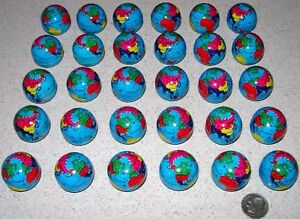 30 Earth Day Metal World Mini Globes Gumball Size