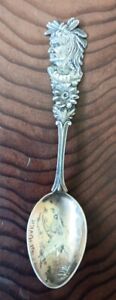Rare Sterling Silver Bear River Native American Indian Souvenir Spoon