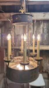 Rare Unique Vintage Antique Church Spanish Revival Gothic Chandelier Light