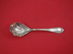 Beaded By Ball Black And Co Sterling Silver Berry Spoon Fluted 8 1 4 Serving
