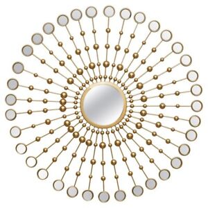 Lovely Looking Decorative Large Wall Mirror With 36 Small Mirrors In A Sun Form