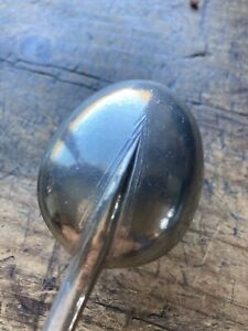 Rare Fancy Antique 1710 Colonial Pewter Hanoverian Spoon Rattail Decorative Bowl