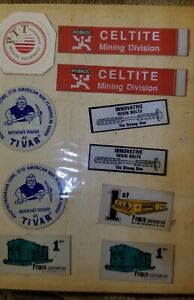 Vintage Coal Mining Stickers