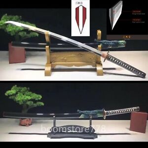 High Quality Japanese Samurai Sword Katana Clay Tempered Real Hamon Sharp