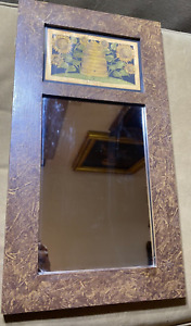 P J Rankin Hults Framed Pennsylvania Folk Art Mirror 12 0 W X 22 0 L X 0 75 D