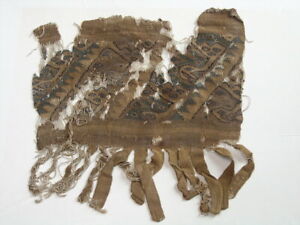 Ancient Pre Columbian Chancay Colorful Woventextile Fragment Faces 11x14 Case