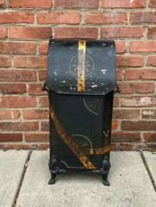 Antique C 1880 Victorian Aesthetic Movement Coal Bucket Scuttle Hod With Insert