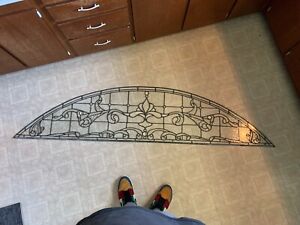  Antique Beveled Leaded Glass Arch Window Transom Mint Stain Glass Vintage