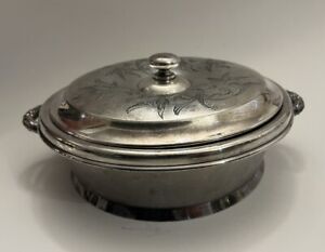 Antique Silver Plated E G Webster Son Covered Serving Dish 10
