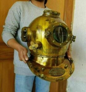 18 Diving Divers Helmet U S Navy Mark V Deep Sea Antique Scuba Vintage Gift Dec