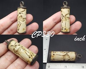 Lovely Sassanian Old Near Eastern Wild Animals Seal Cylinder Stone Bead Cp330