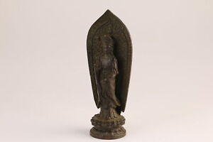 Blessing Rare Chinese Copper Kwan Yin Figure Statue Collect Bronze Table Decor