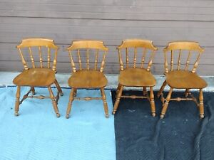 Vintage Nichols And Stone Dining Chairs Set Of 4