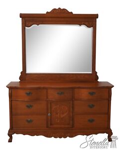 64020ec Lexington Victorian Sampler Oak Dresser W Mirror