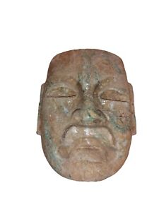 Pre Columbian Olmec Jade Mask