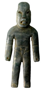 Rare Ancient Olmec Pre Columbian Male Jade Figure