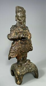 Very Fine China Chinese Bronze Figure Of A Warrior Ming Dynasty Ca 16th Century