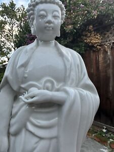 Chinese Blanc De Chine Porcelain Buddha