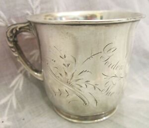 1895 Gorham Sterling Silver Baby Cup From The North Adams Bar Heavy Vgc 112g
