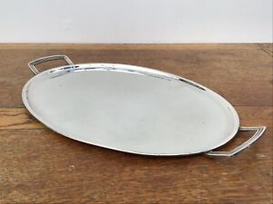 Vintage Art Deco Silver Plated Drinks Tray Serving Tray Cardinal Plate