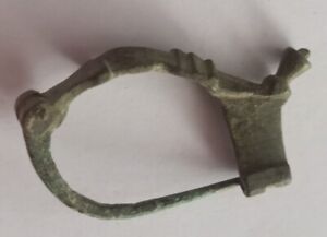 Nice Complete Ancient Roman Bronze Fibula Brooch 200 300 Ad British Find