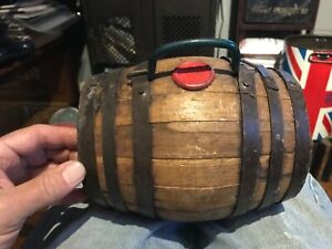 Small Old Vintage Wooden Whiskey Wine Keg Barrel Mini