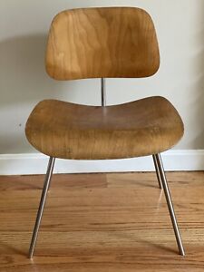 Vintage Eames Dining Chair Dcm Molded Plywood Herman Miller