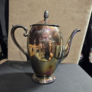Bristol Silver Silverplate Coffee Water Serving Pitcher Antique Teapot