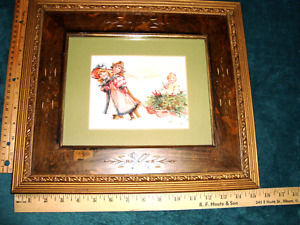 Antique Aesthetic Carved Wood Picture Frame 13x15