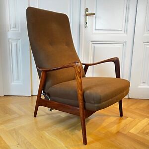 Ingmar Relling Westnofa Norway Adjustable Lounge Chair Armchair Teak Kvadrat