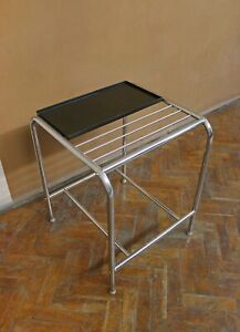Vintage Robert Slezak Czechoslovakian Bauhaus Console Side End Table Streamline