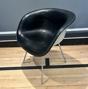 Eames La Fonda By Alexander Girard Herman Miller Chair Black Parchment H Base