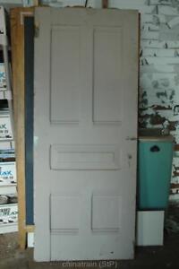 Antique Vintage Solid Wood 5 Panel House Door 83 5x33 25 