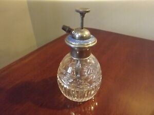 Hallmarked Silver Enamel Atomizer Perfume Bottle Walker Hall 1931