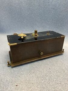 Vtg Henry Troemner Apothecary Pharmacy Balance Scale Wood Case Poor Cond See