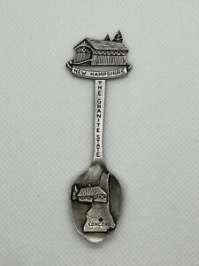 Collectible Vintage Spoon Pewter New Hampshire Concord The Granite State
