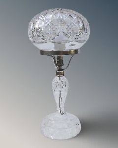Antique Cut Crystal Table Lamp