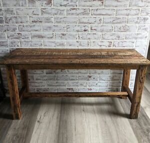 Reclaimed Pallet Wood Bench Vintage Rustic Look Upcycled Free Shipping 