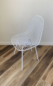 Mid Century Modern 1950s Charles Eames 1st Generation X Base Wire Chair Vintage