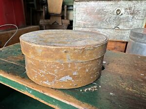 Antique Early Country Wood Pantry Storage Box Paint 6 Patina