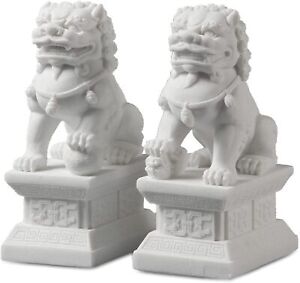 Large Size Foo Dog Statue Pair Of Guardian Lions Asian Stone Statues Feng Shui D
