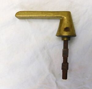 Antique Vintage Brass Lever Door Handle With Split Spindle