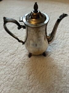 International Silver Company Vintage Silver 10 Plated Coffee Tea Pot Sm Dent 