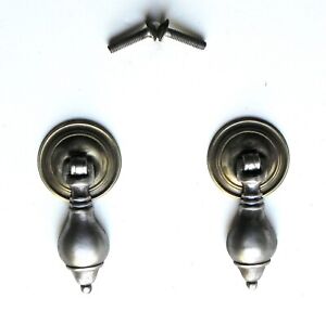 Pair Of Antique Vintage Drop Drawer Pulls Sheraton Or Federal Styling