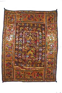 Rabari Tribe Boho Tapestry Vintage Banjara Kutch Embroidery Hippe Wall Hanging