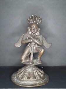 Rare Indian Bronze Figure Of Garuda In Anjali Mudra 18 19th C