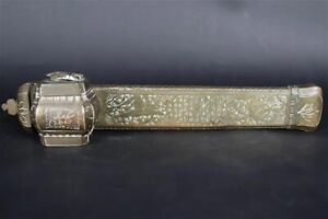 Brass Antique Ottoman Persian Scribe S Pen Box Inkwell Qalamdan Circa 1850