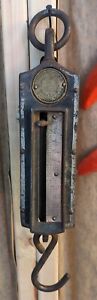 Antique Estate Gifford Wood Company Spring Meat Hanging Scale Estate 200lb Max